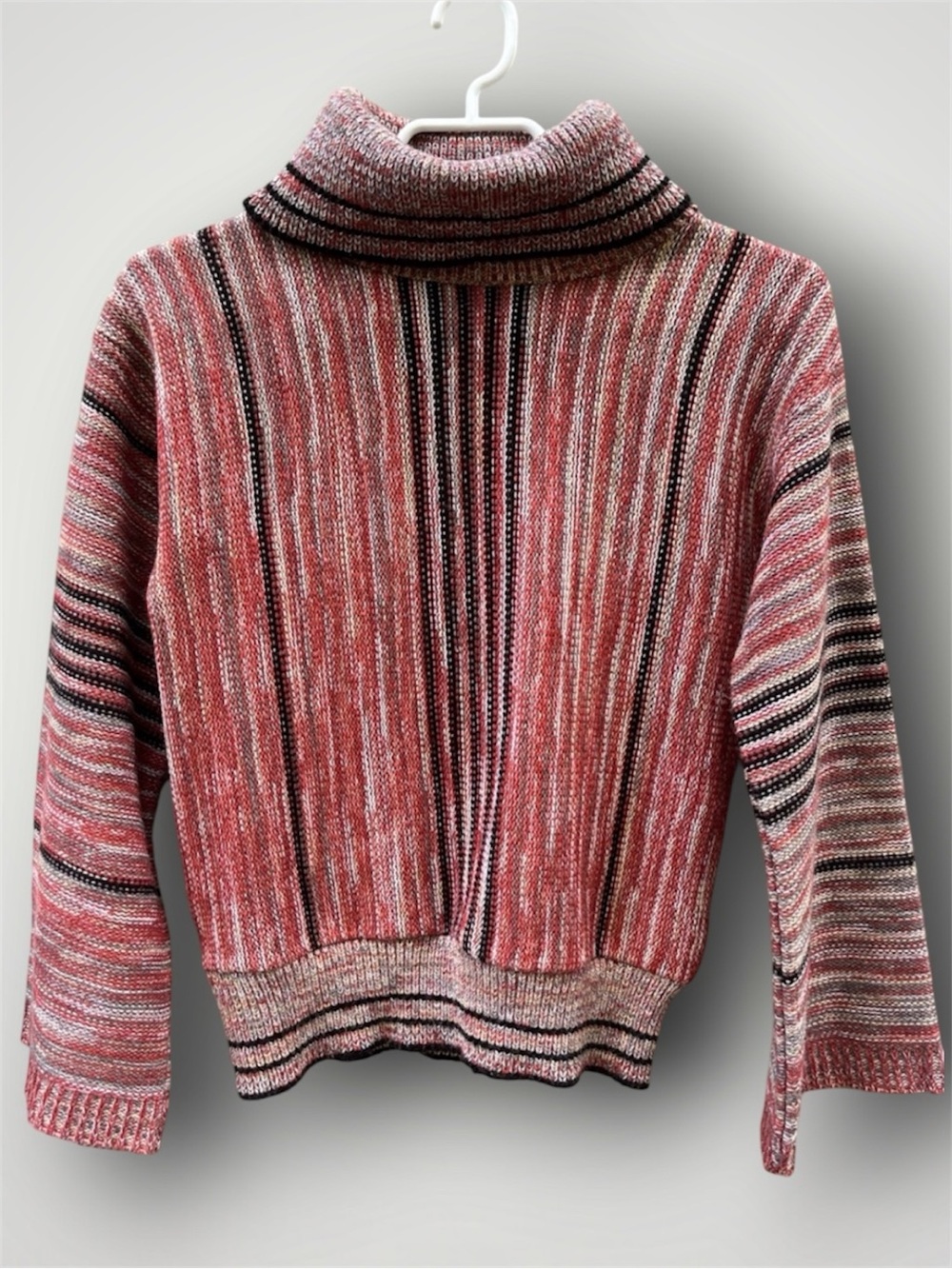 (2/$20) Vintage Crazy 8 Striped Turtleneck Wide Sleeve Knit Inspired Sweater